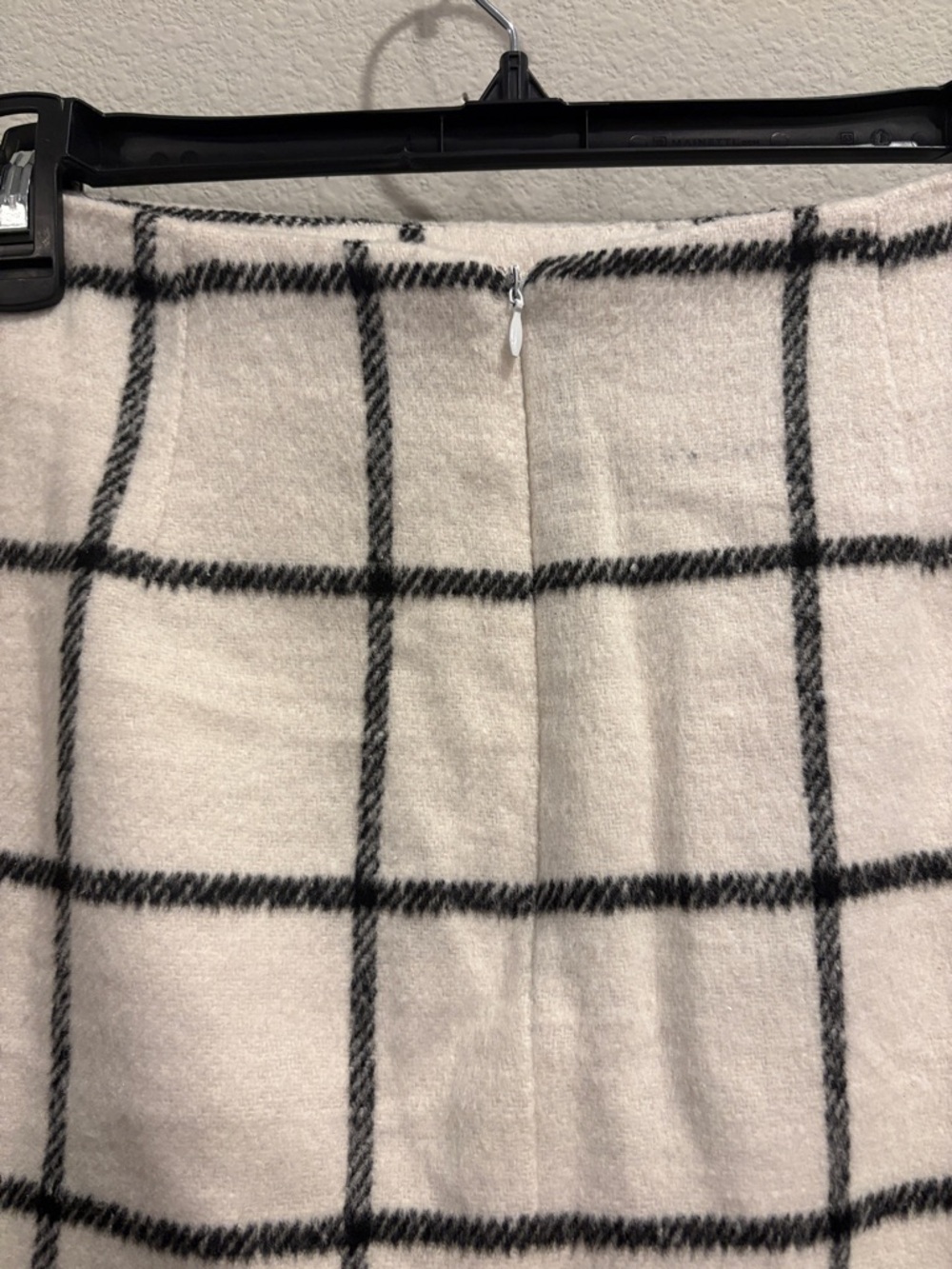 Altar'd State Black & Cream Windowpane Mini Skirt - Picture 4 of 4